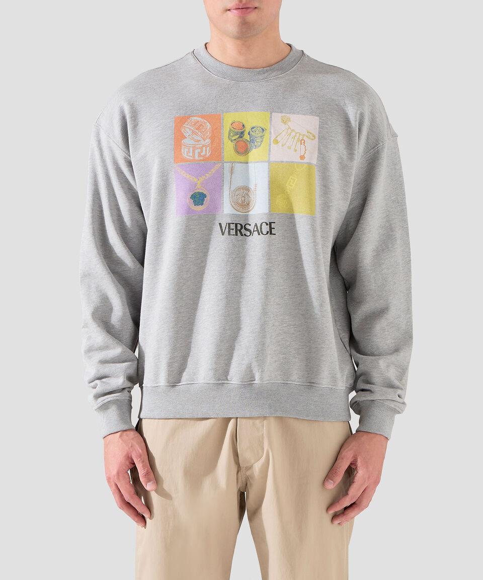 Versace Sudadera Estampada Hombre