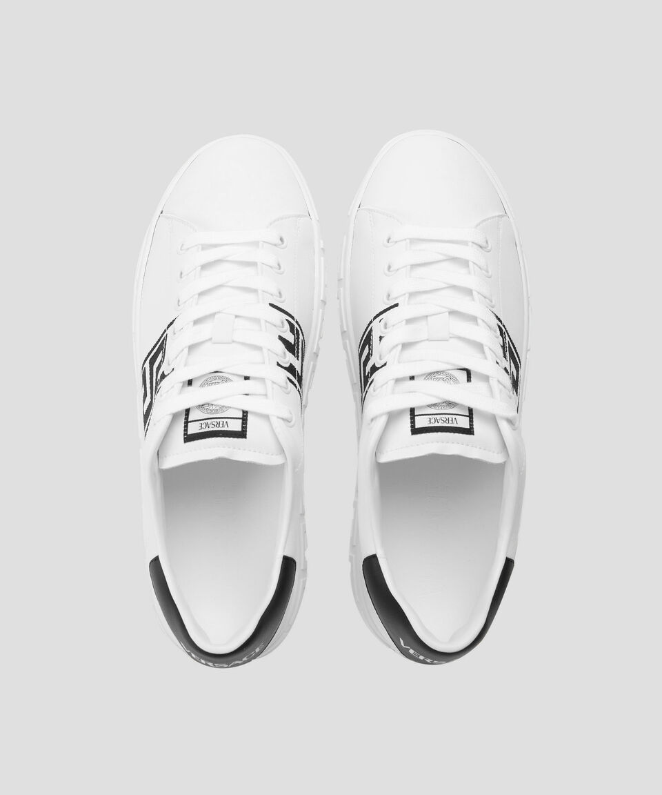 Versace Tenis Casuales Con Grecas Bordadas Hombre