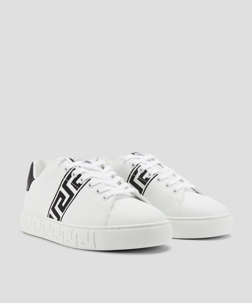 Versace Tenis Casuales Con Grecas Bordadas Hombre