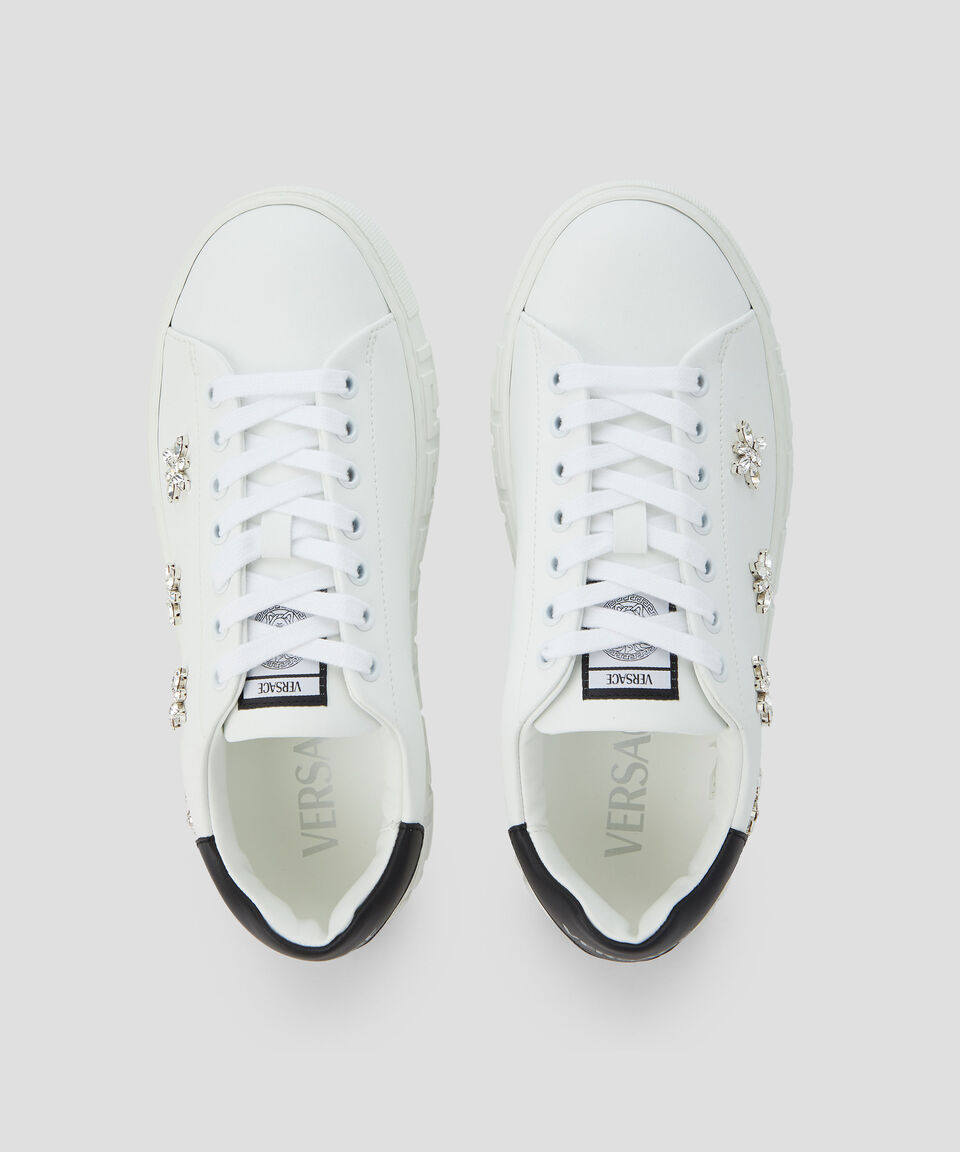 Versace Tenis Casuales Con Pedrería Mujer