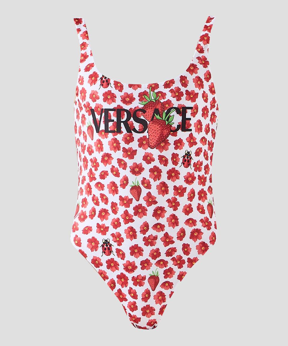 Versace Traje De Baño Fresas Mujer