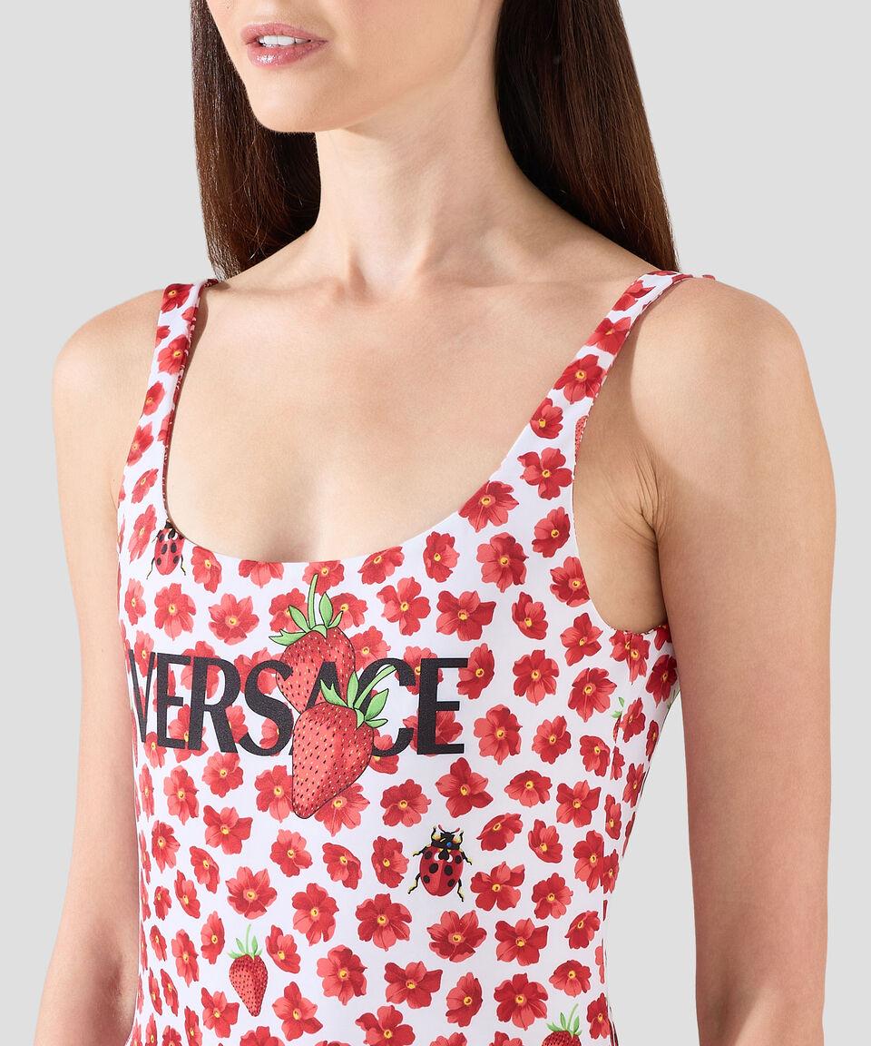 Versace Traje De Baño Fresas Mujer