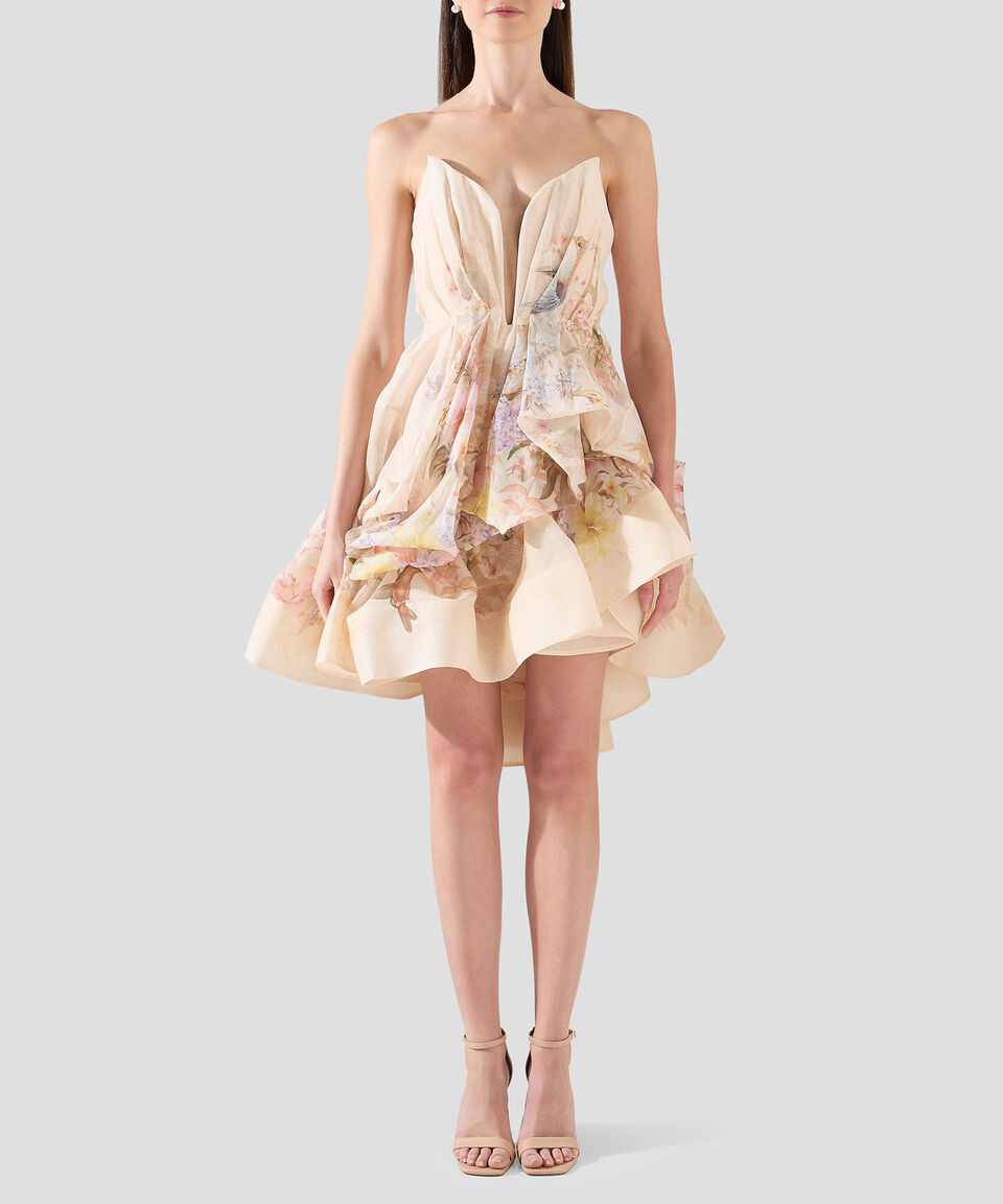 Zimmermann Vestido corto con flores sin mangas Mujer