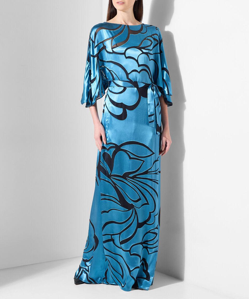 Alberta Ferretti Vestido Largo Estampado Manga 3/4 Mujer