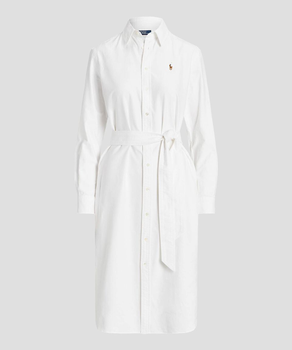 Polo Woman Vestido Midi De Manga Larga Camisero Mujer