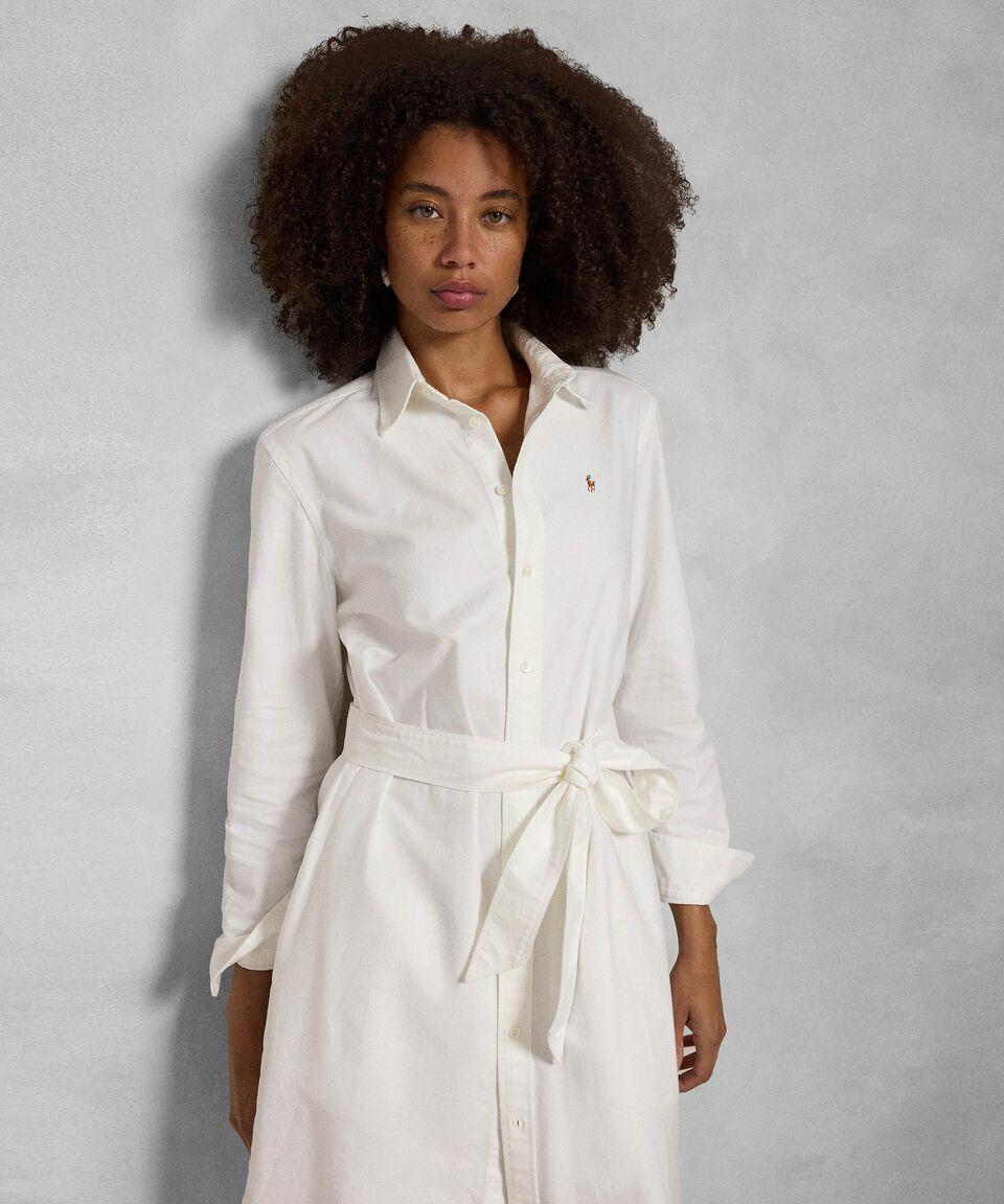 Polo Woman Vestido Midi De Manga Larga Camisero Mujer