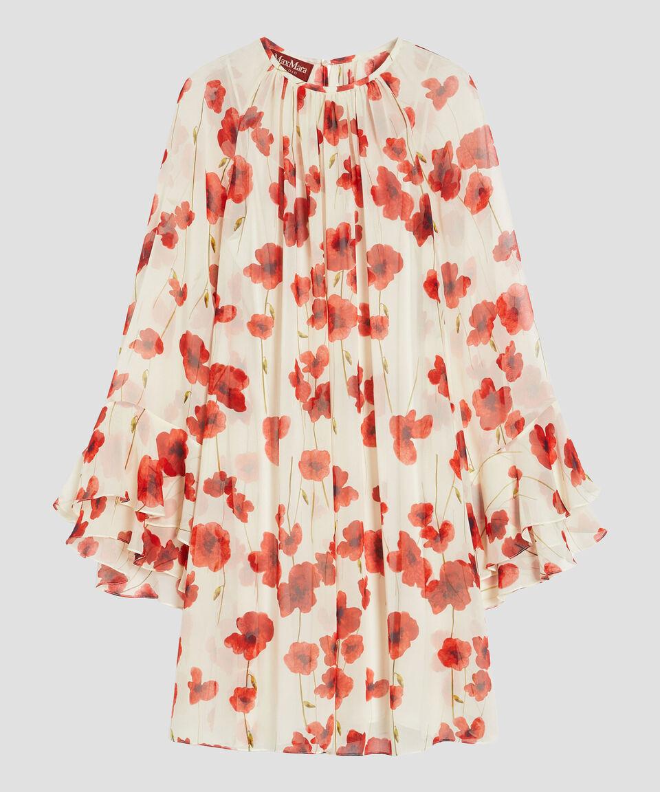 MaxMara Vestido Mini Con Flores Y Manga Larga Zoraide Mujer