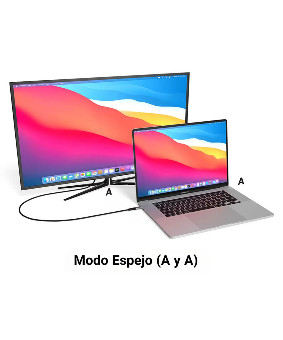 Viastara Cable USB-C A USB HDMI Negro 2.2 M