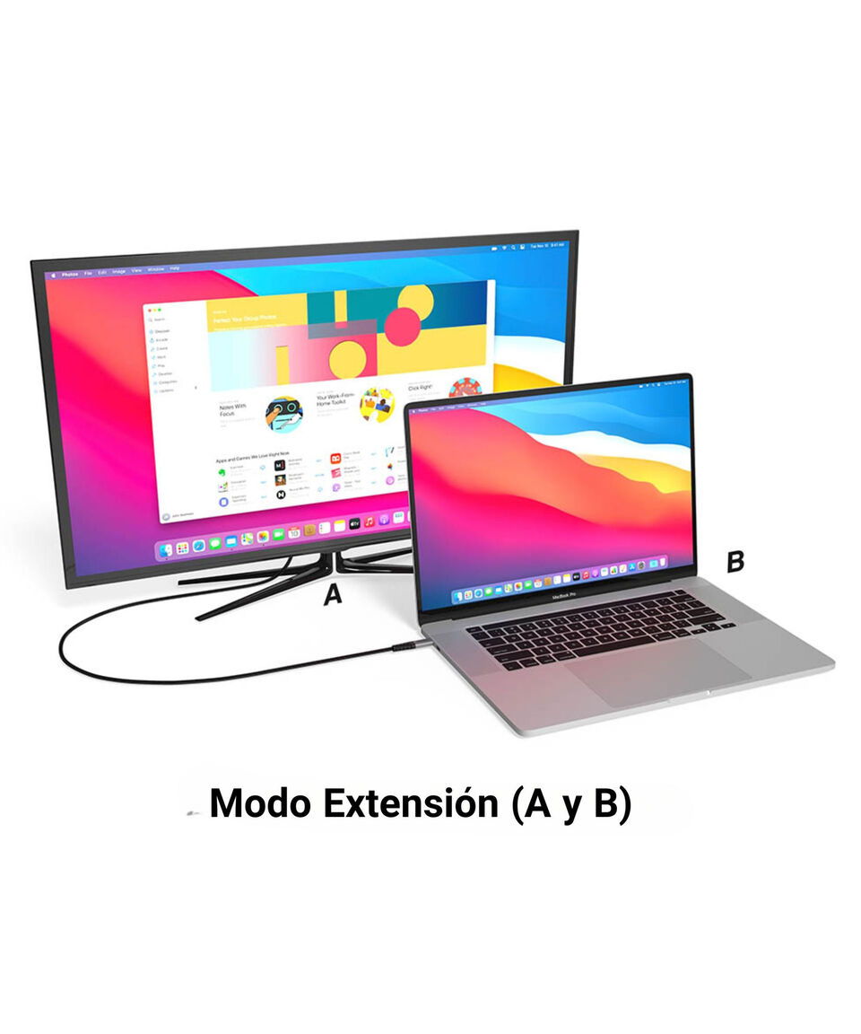 Viastara Cable USB-C A USB HDMI Negro 2.2 M