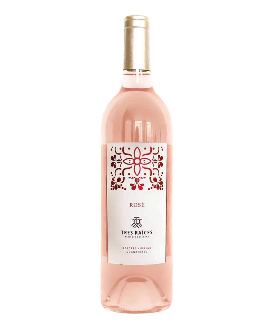 Tres Raíces Vino Rosado Grenache-Caladoc Rosé México 750 ml