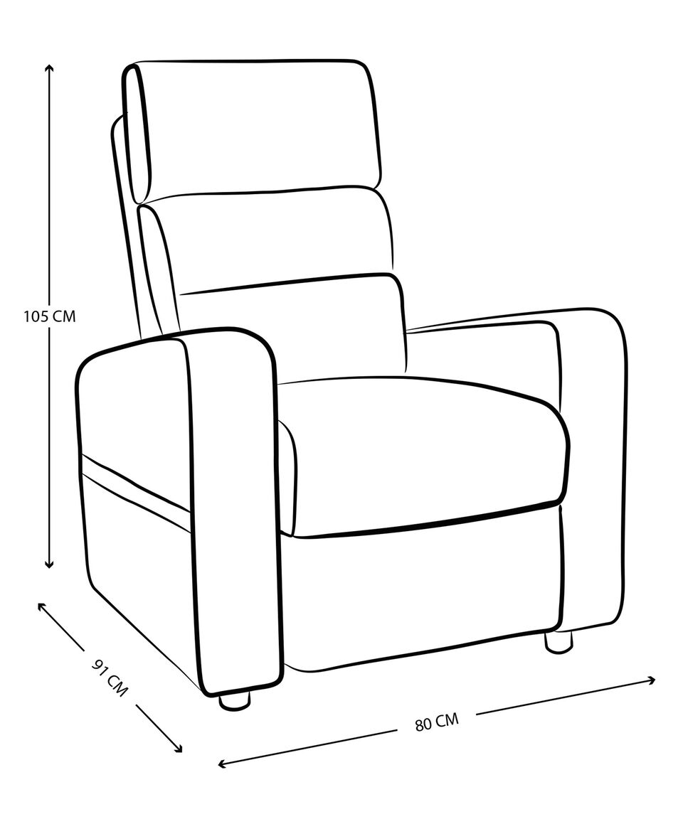 Violanti Sillón Reclinable Terra Beige En Tela