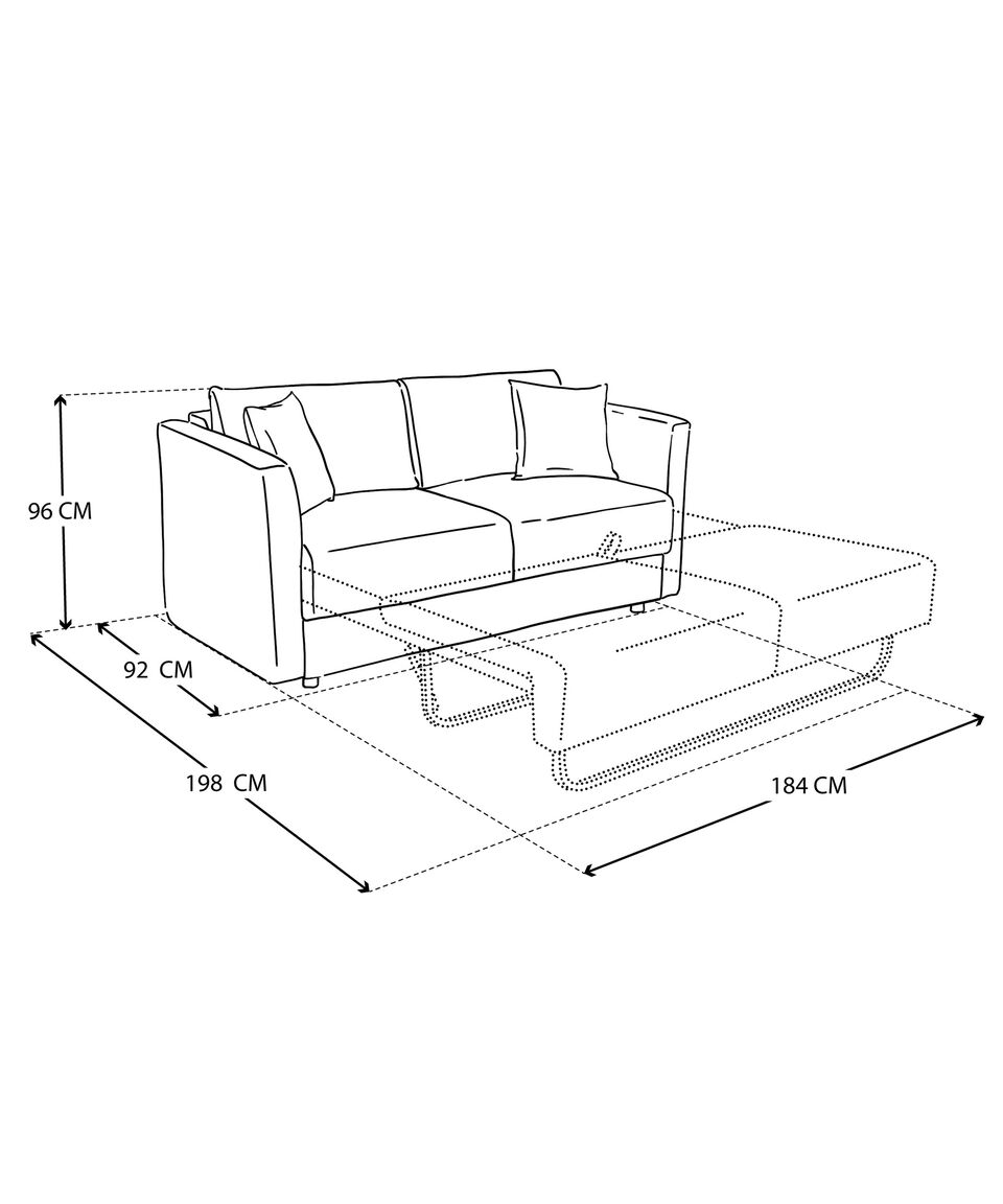Violanti Sofá Cama Camila Gris