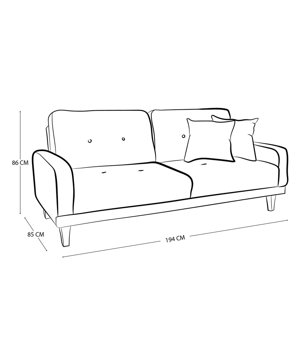Violanti Sofá Cama Lucio Café En Tela