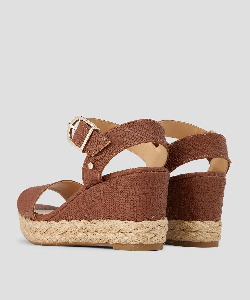 Westies Alpargata Con Tacón Medio De Cuña Mujer