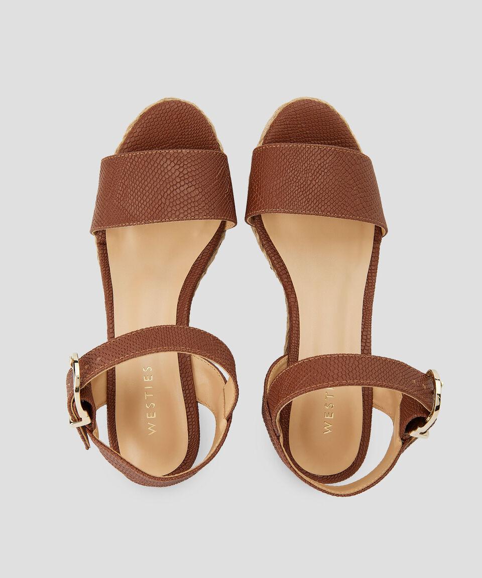 Westies Alpargata Con Tacón Medio De Cuña Mujer