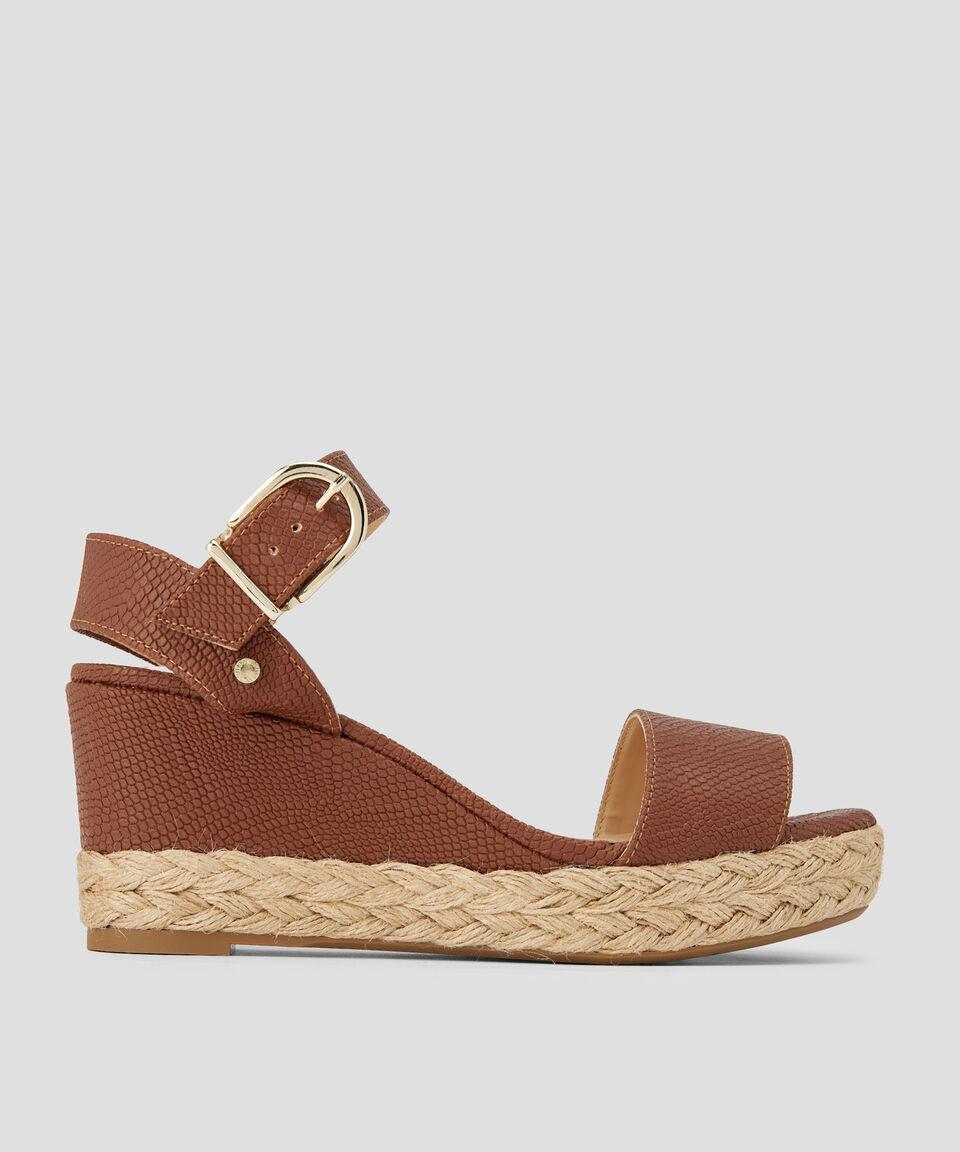 Westies Alpargata con Tacón Medio de Cuña Mujer