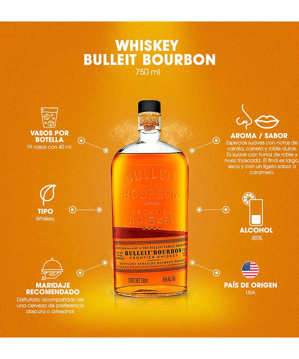 Bulleit Bourbon Whisky Bulleit Bourbon Original 750 Ml
