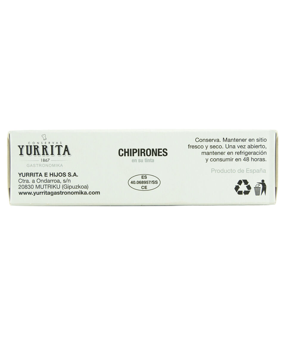 Yurrita Chipirones En Su Tinta 111 Gr