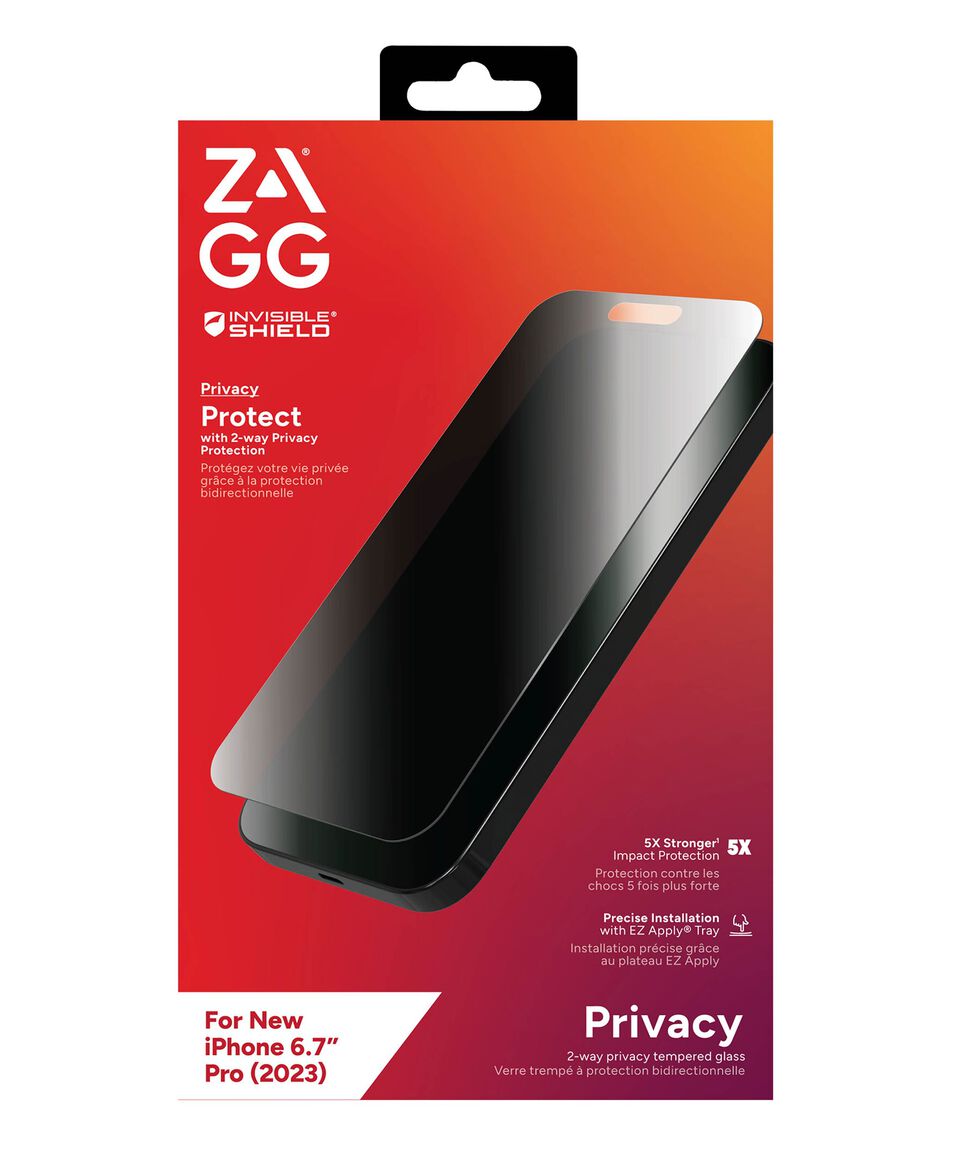 Zagg Mica de Privacidad para iPhone 15 Pro Max