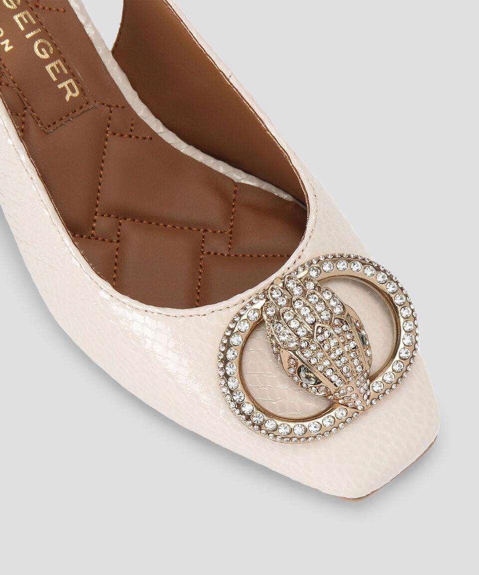 Kurt Geiger Zapatillas Con Tacón Bajo Media Luna Mujer