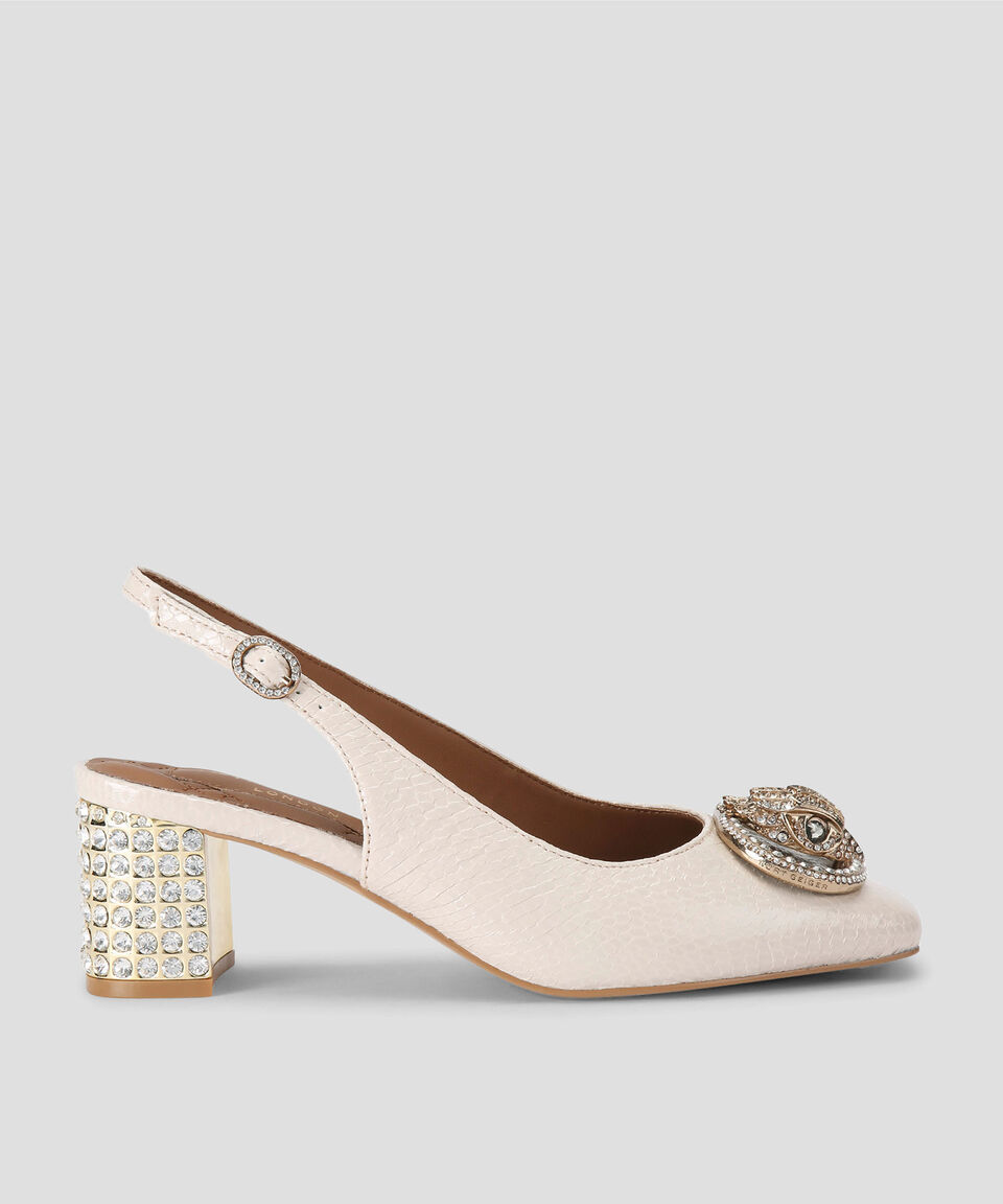 Kurt Geiger Zapatillas con Tacón Bajo Media Luna Mujer