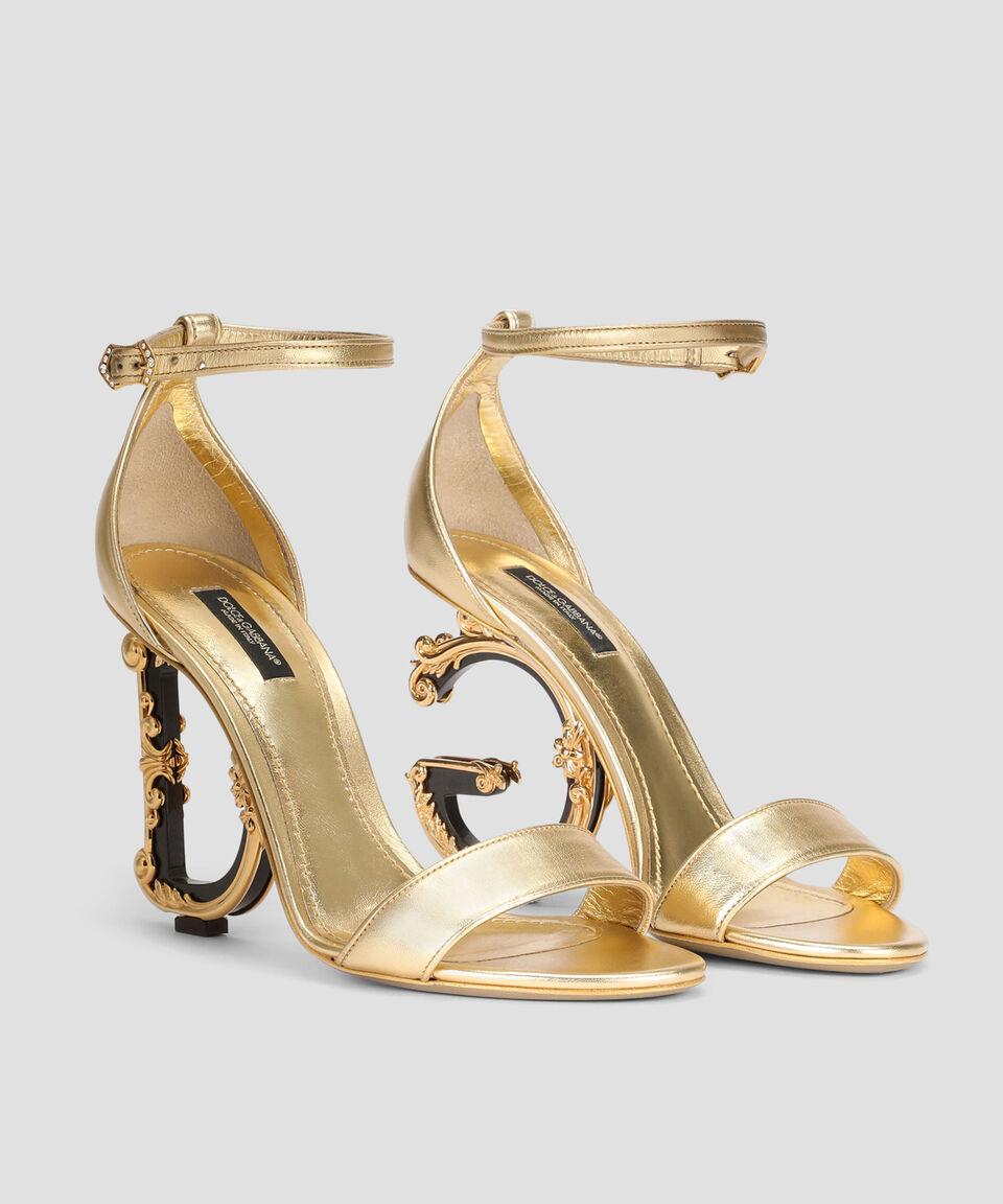 DOLCE & GABBANA Zapatillas De Pulsera Con Tacón Alto Y Delgado Mujer