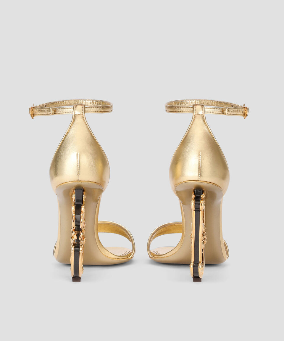 DOLCE & GABBANA Zapatillas De Pulsera Con Tacón Alto Y Delgado Mujer