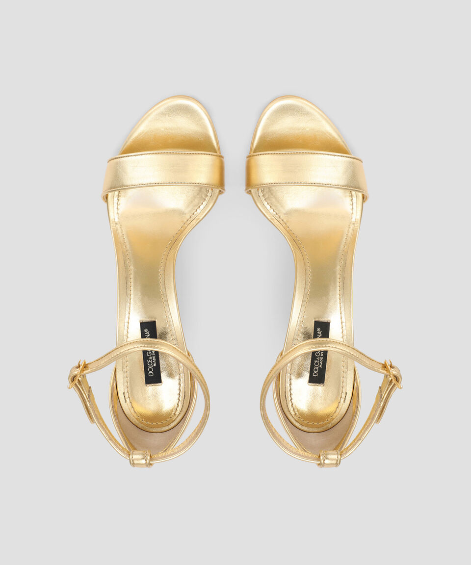 DOLCE & GABBANA Zapatillas De Pulsera Con Tacón Alto Y Delgado Mujer