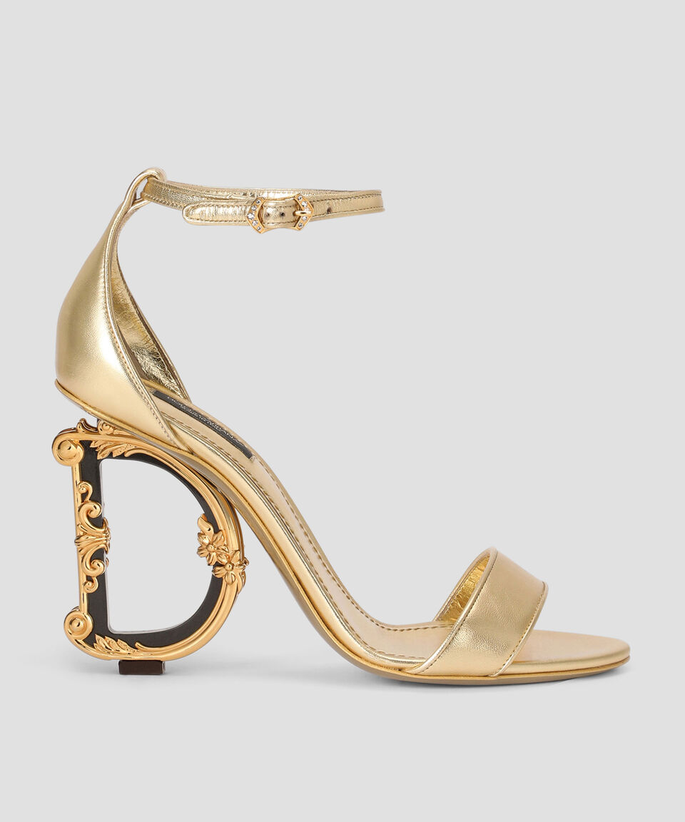 DOLCE & GABBANA Zapatillas de Pulsera con tacón alto y delgado Mujer