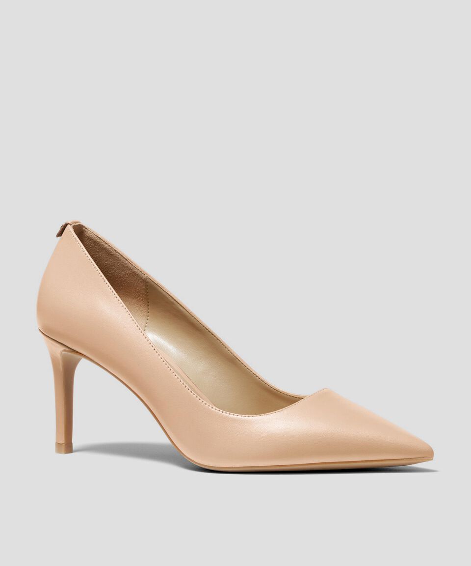 Michael Kors Zapatillas Pump Beige Con Tacón Medio De Aguja Mujer