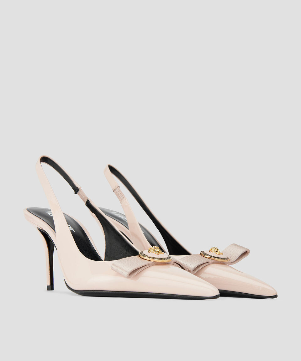 Versace Zapatillas Slingback Con Tacón Alto De Aguja Mujer