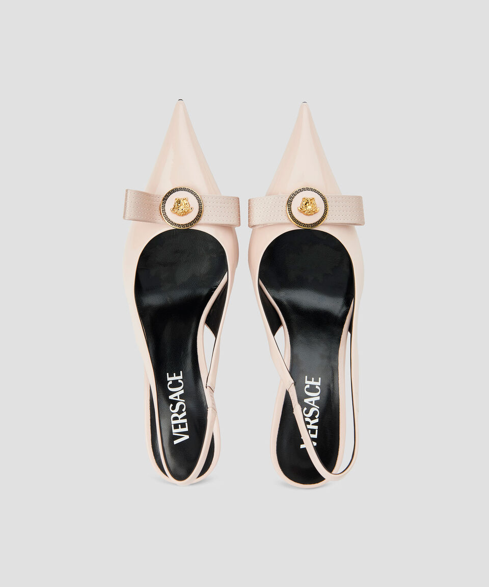 Versace Zapatillas Slingback Con Tacón Alto De Aguja Mujer