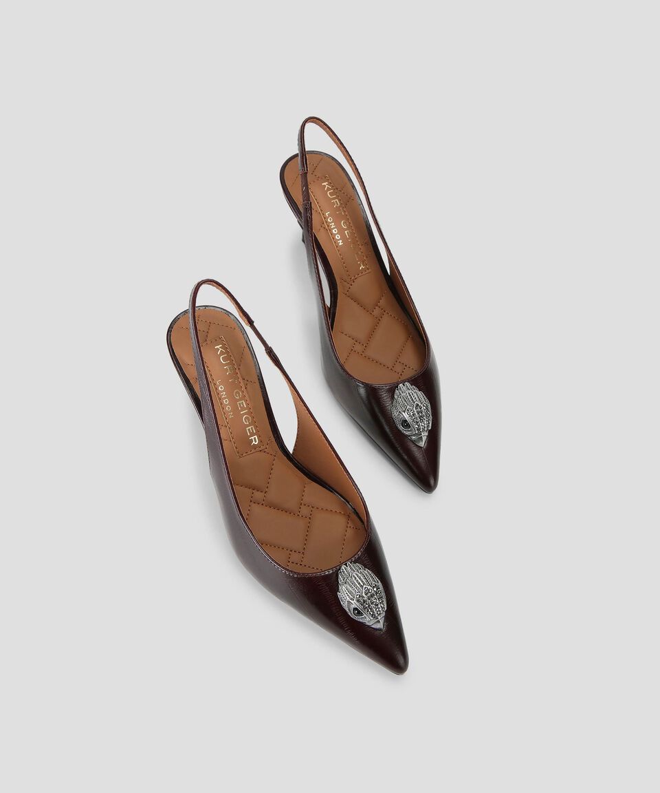 Kurt Geiger Zapatillas Slingback Con Tacón Bajo De Aguja Mujer