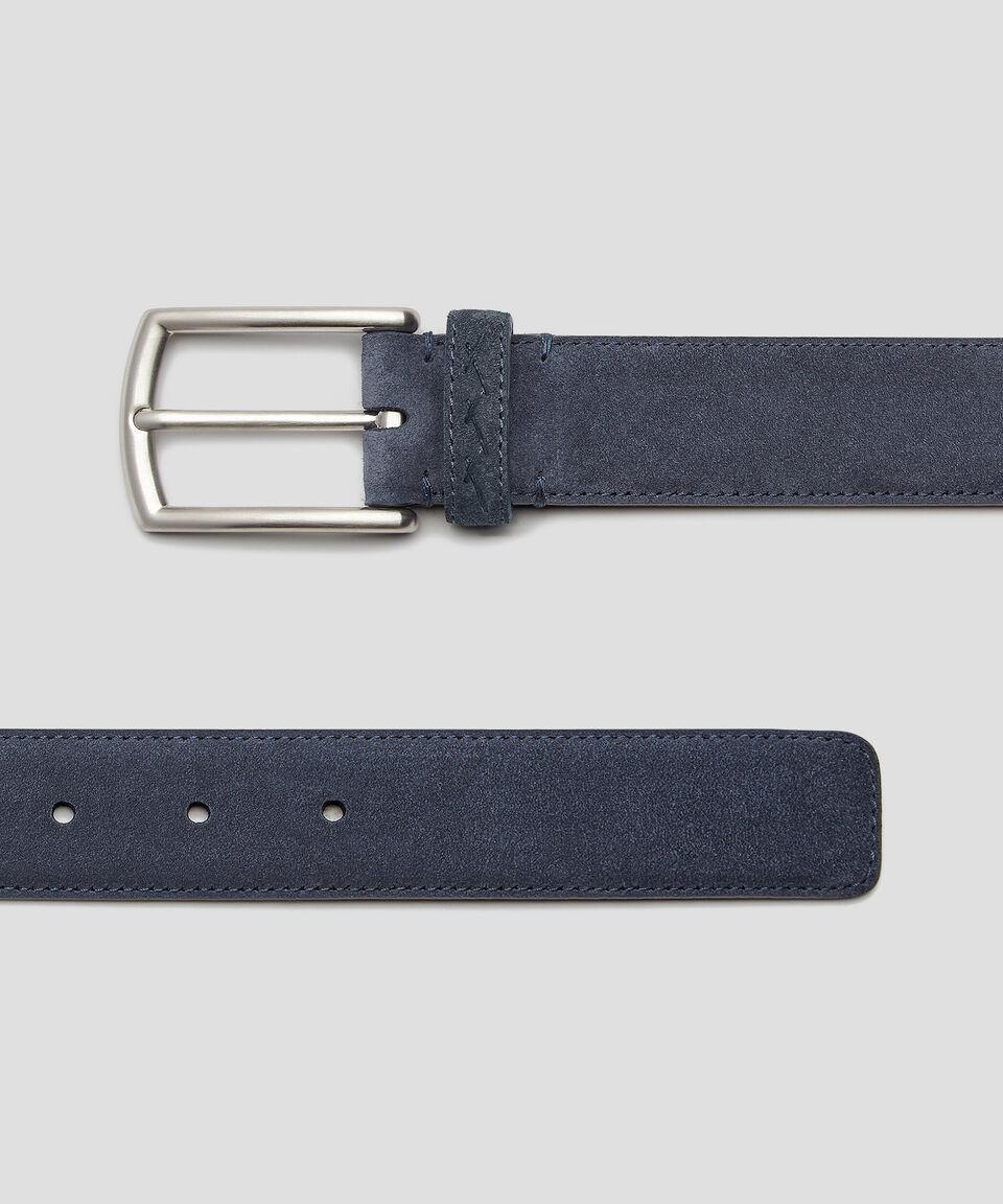 Zegna Cinturón Azul Hombre