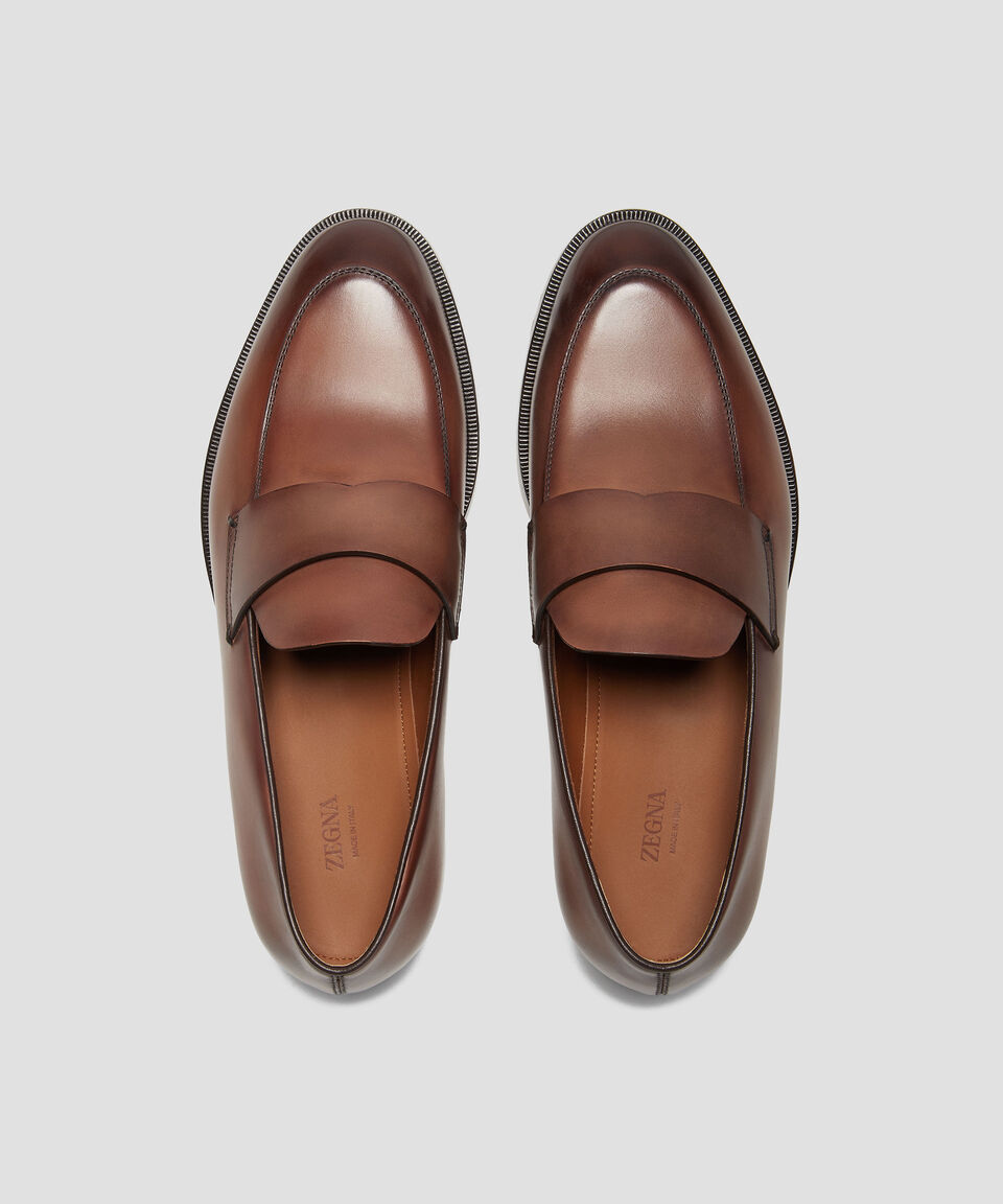 Zegna Mocasines En Piel Torino Hombre