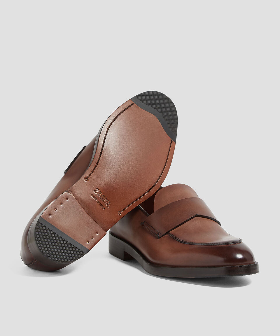 Zegna Mocasines En Piel Torino Hombre