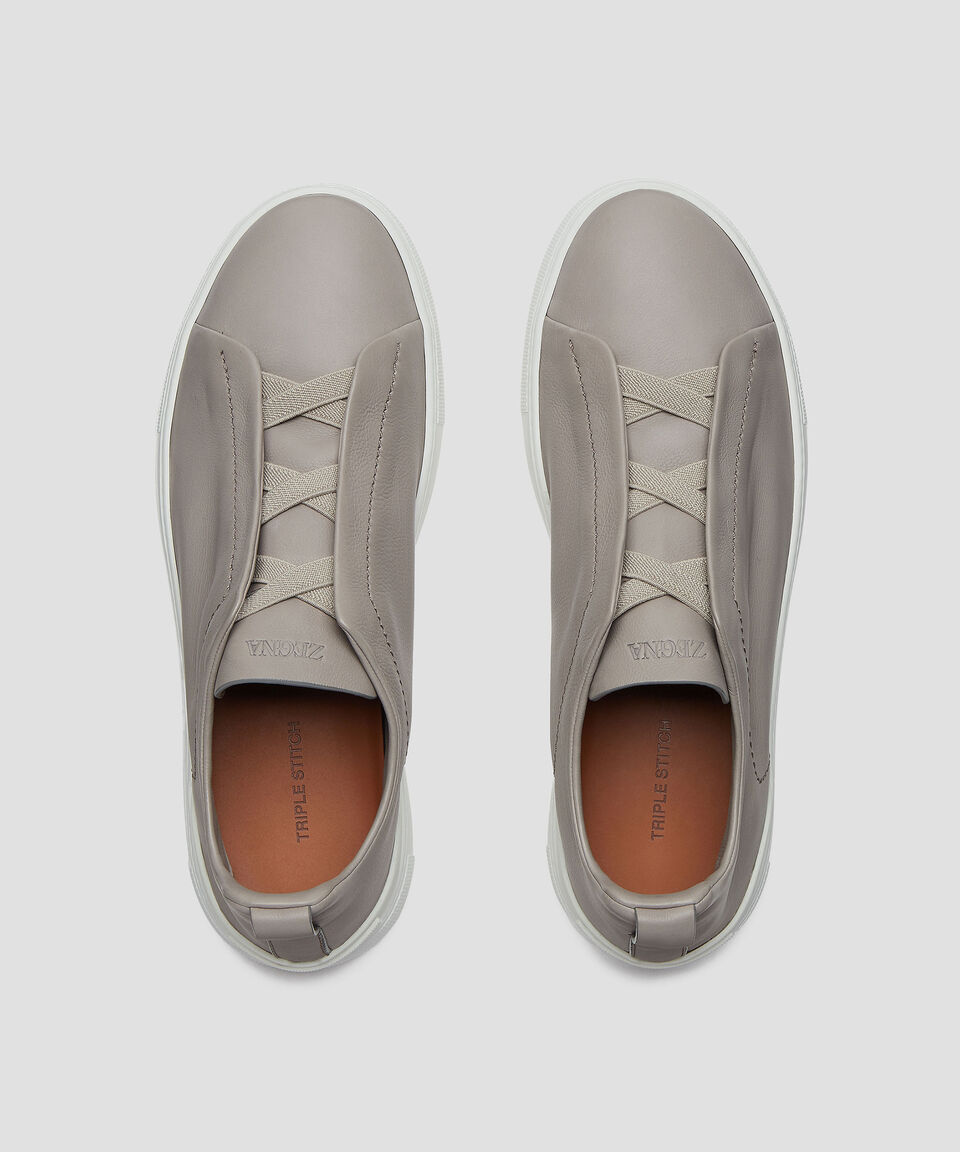 Zegna Tenis Casuales En Piel Hombre