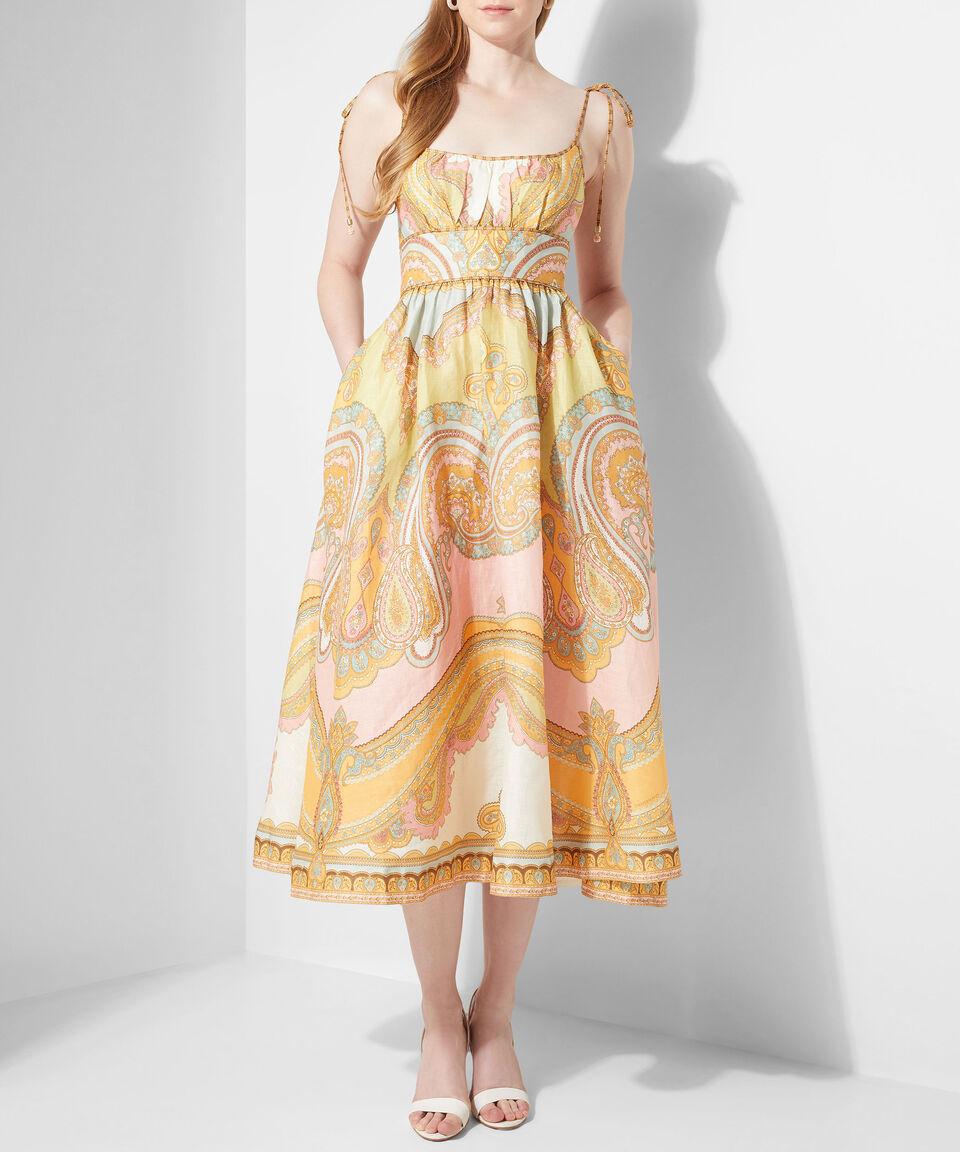 Zimmermann Vestido Midi Estampado Maxine Mujer