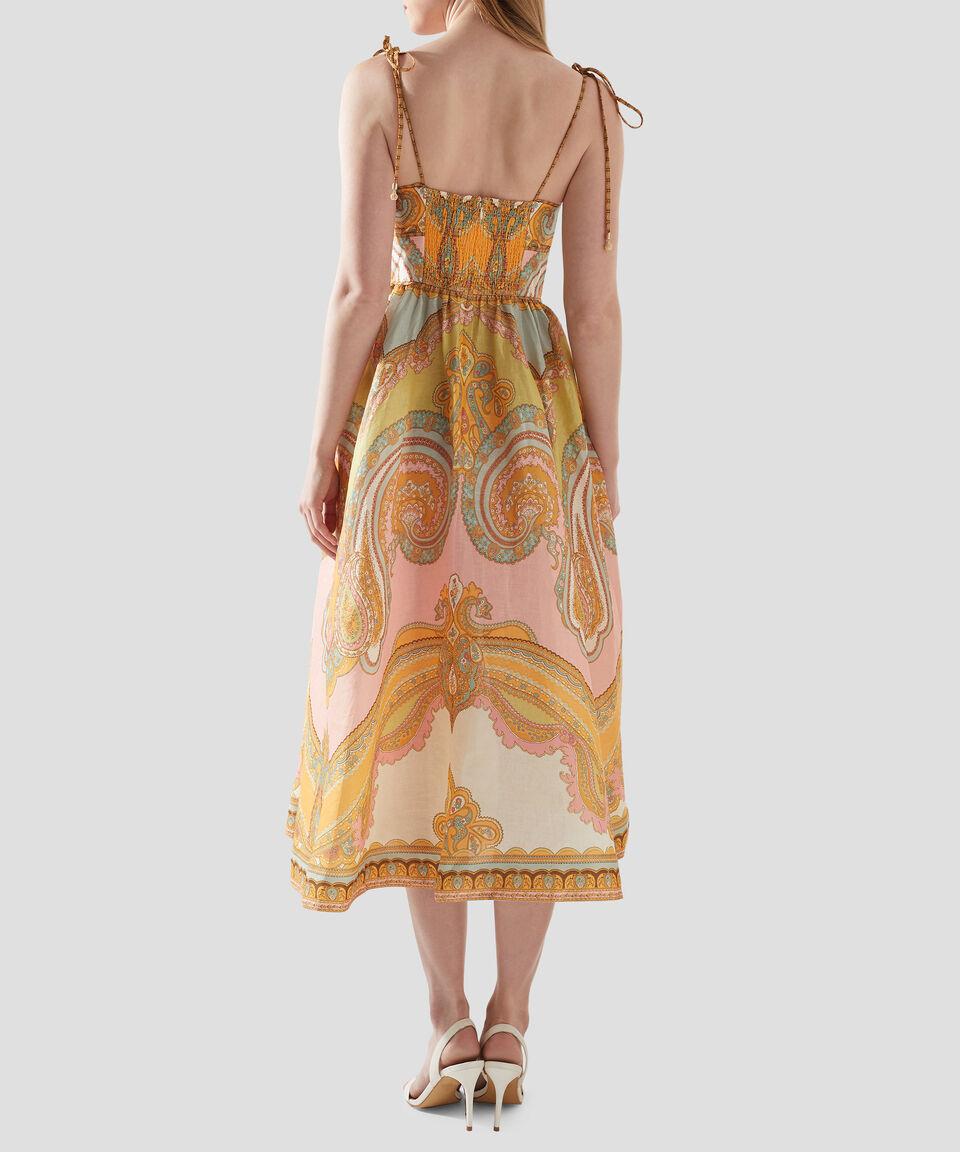 Zimmermann Vestido Midi Estampado Maxine Mujer
