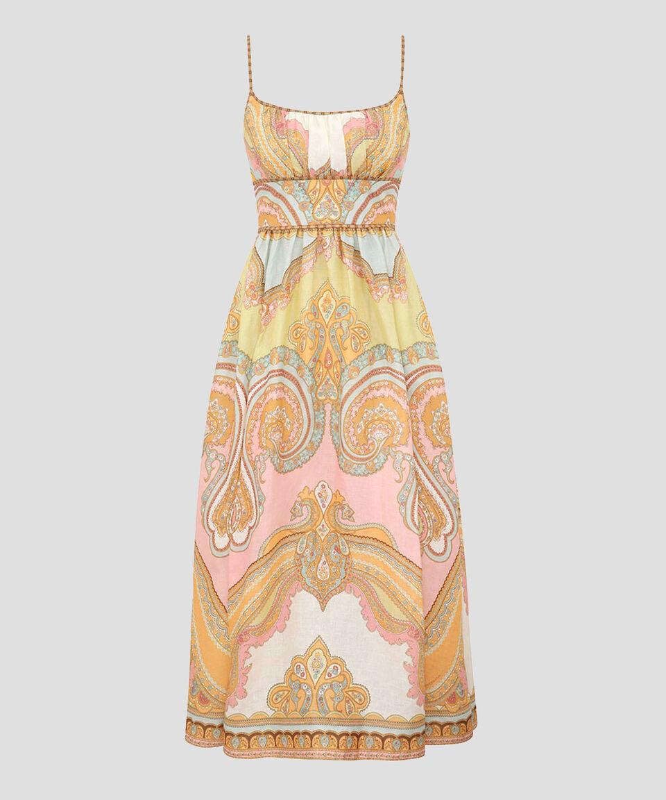 Zimmermann Vestido Midi Estampado Maxine Mujer