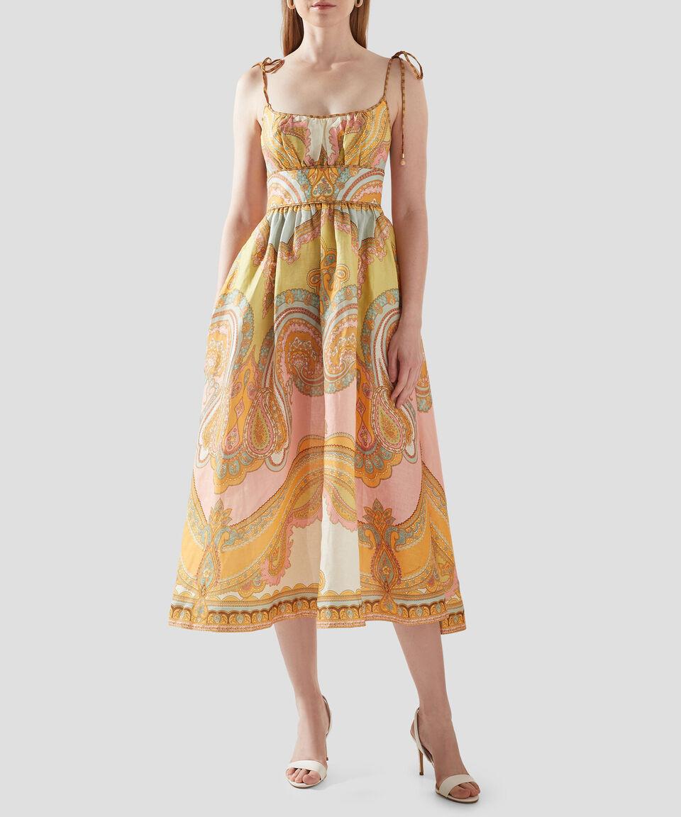 Zimmermann Vestido midi estampado Maxine Mujer