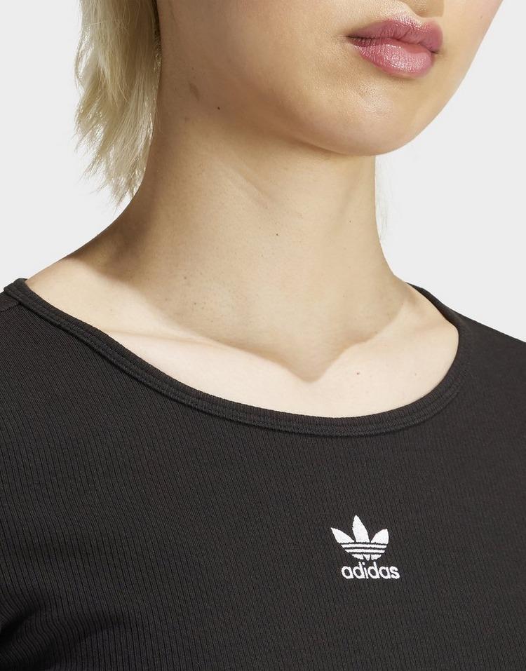 JD Sports Adidas Originals Camiseta Manga Larga Essentials Ribbed Crop