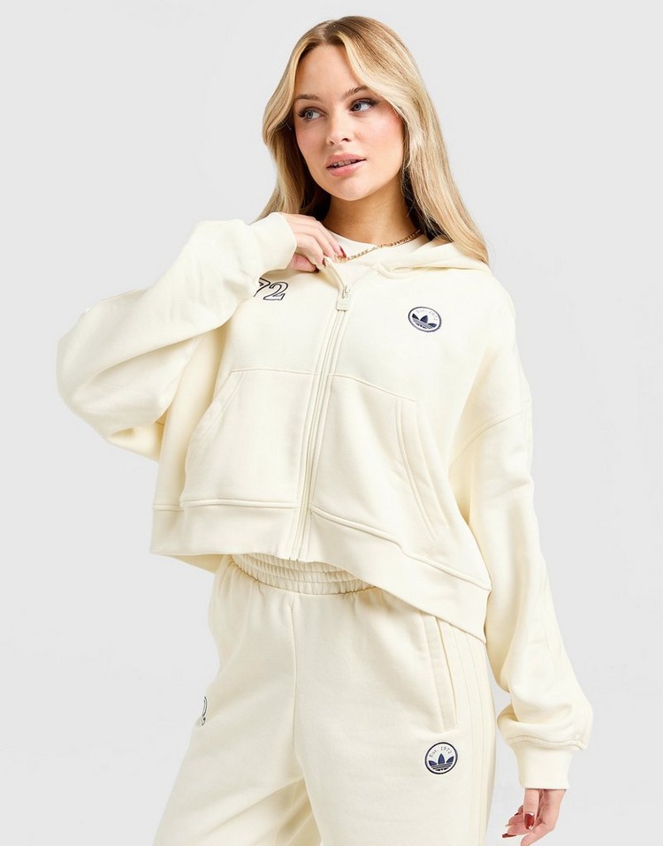 JD Sports adidas Originals Sudadera con capucha Baseball Crop Zip