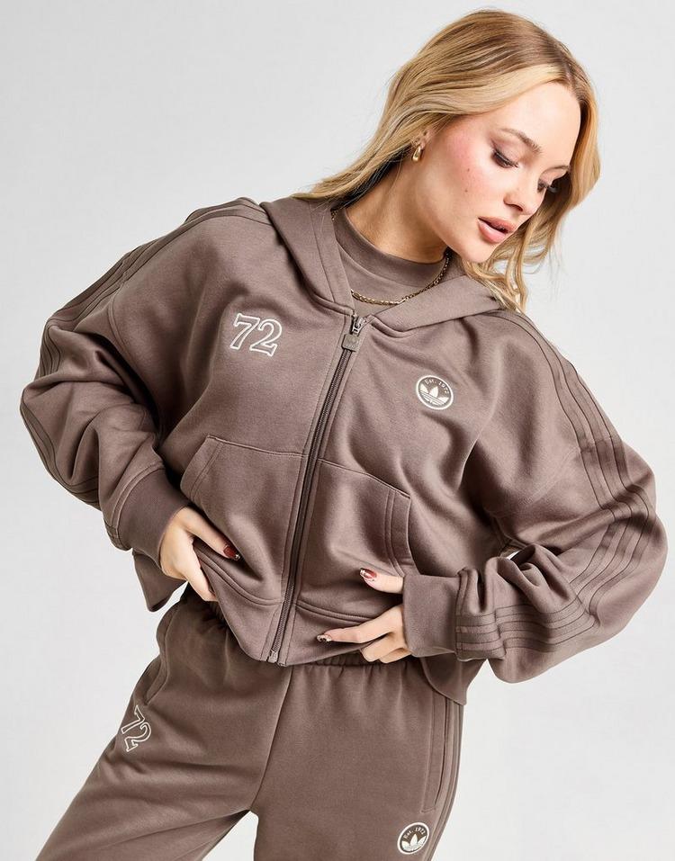 JD Sports adidas Originals Sudadera con capucha Baseball Crop Zip