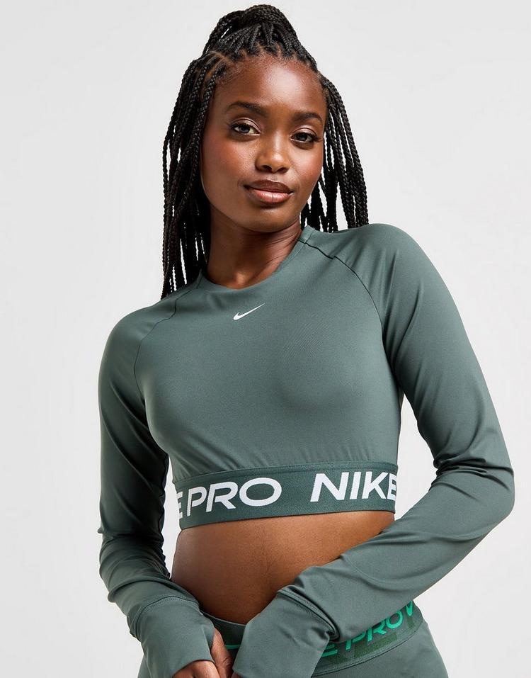JD Sports Nike Training Pro Long Sleeve Crop Top