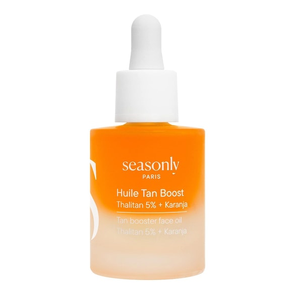 Seasonly Aceite Tan Boost - Preparador solar y prolongador del bronceado