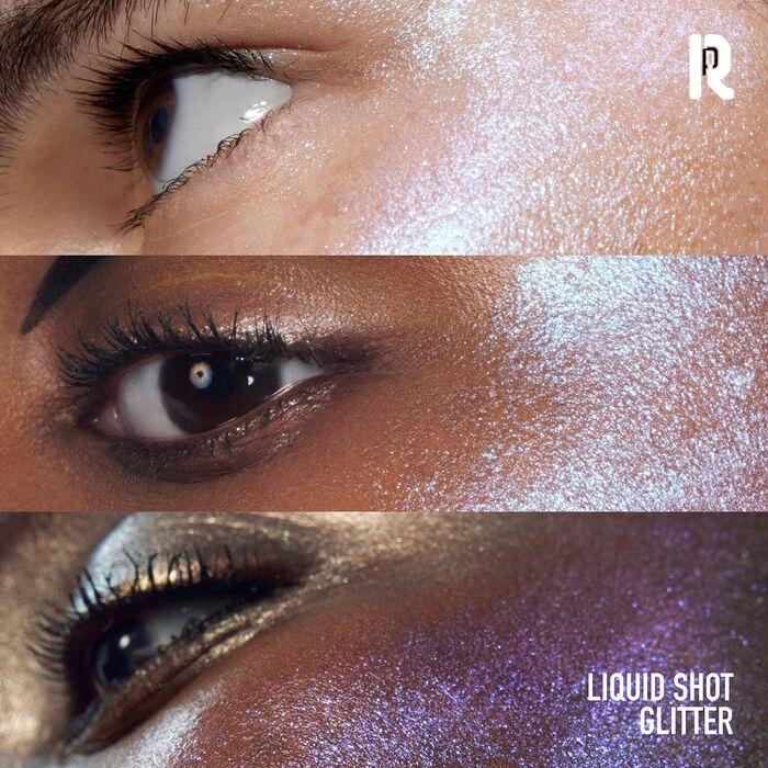 Rabanne Makeup Arts Factory Glitter Shot - Iluminador Líquido Multisusos Con Purpurina