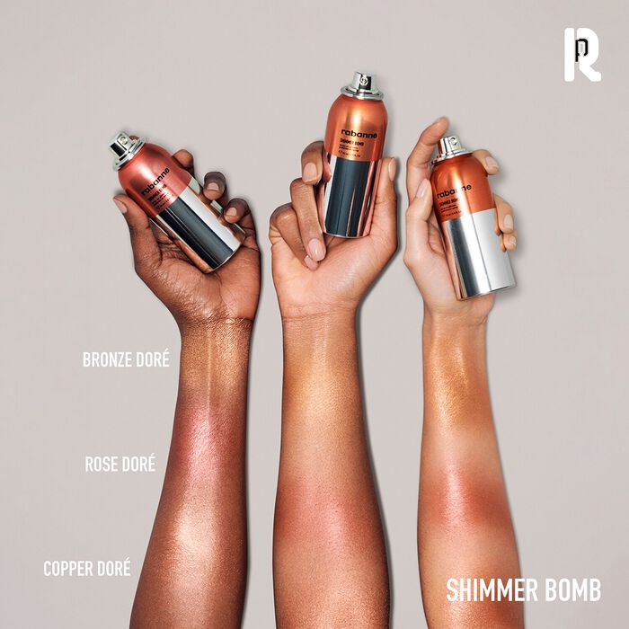 Rabanne Makeup Arts Factory Shimmer Bomb - Bruma Para Rostro Y Cuerpo Efecto Iluminador