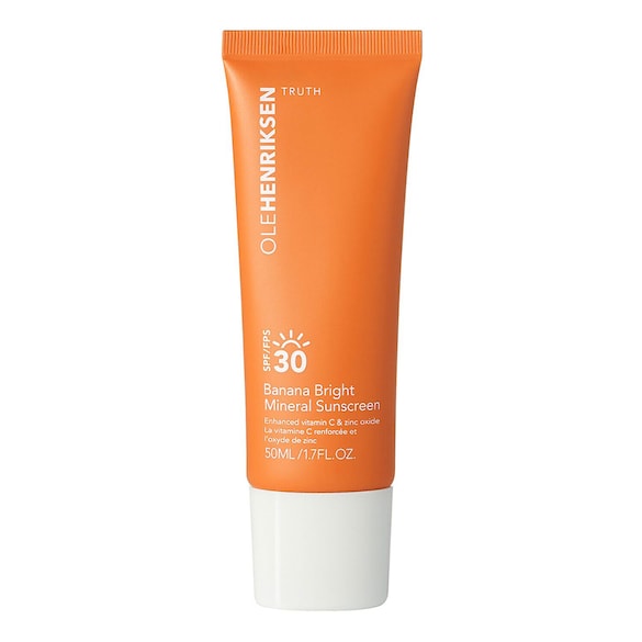 Olehenriksen Banana Bright Mineral Sunscreen SPF 30 - Crema solar vitamina C + niacinamida