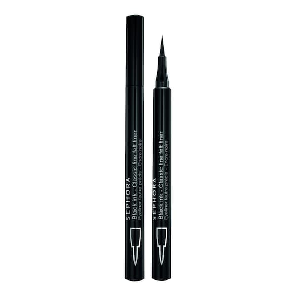 Sephora Collection Black Ink - Eyeliner rotulador preciso resistente al agua